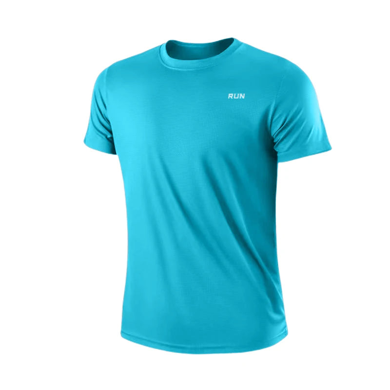 Men's Quick Dry Gym Running T-Shirt – Moisture Wicking Sport Tee, 7 Colors, Sizes M–4XL