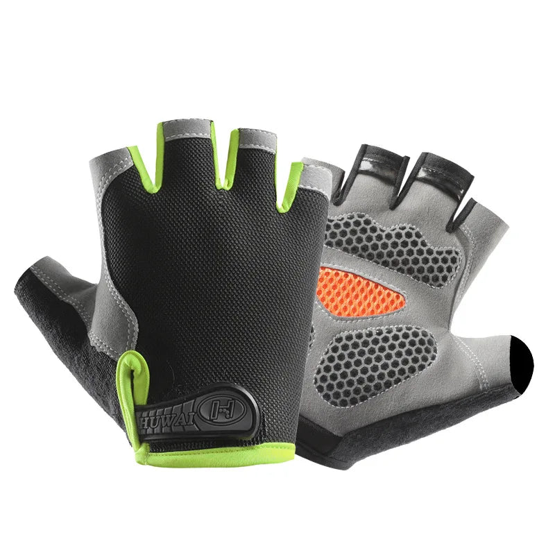 Fingerless Cycling Gloves – Anti-Slip, Breathable Half Finger Gloves for Men & Women