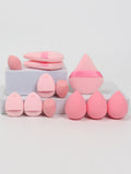 12-Piece All-Purpose Makeup Sponge Set – Powder Puffs, Air Cushion Puffs & Beauty Blender Eggs