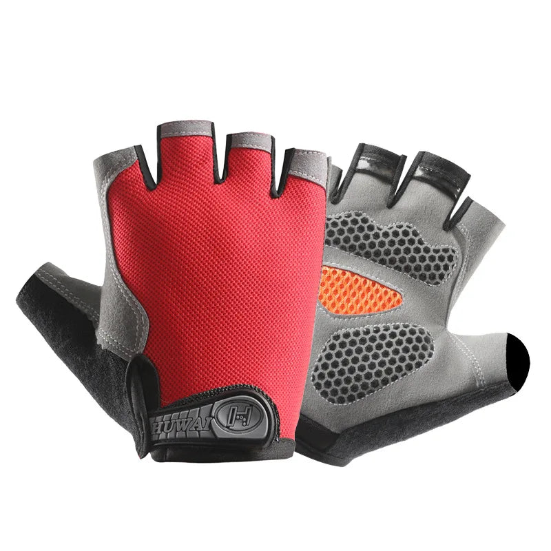 Fingerless Cycling Gloves – Anti-Slip, Breathable Half Finger Gloves for Men & Women