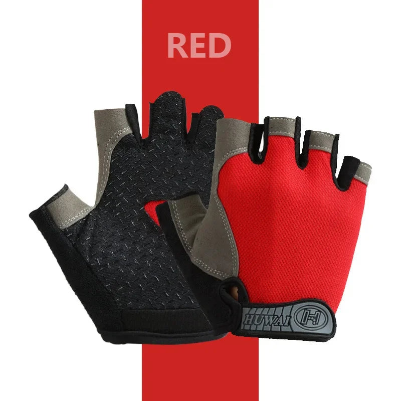 Fingerless Cycling Gloves – Anti-Slip, Breathable Half Finger Gloves for Men & Women