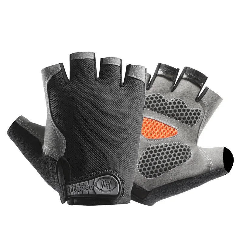 Fingerless Cycling Gloves – Anti-Slip, Breathable Half Finger Gloves for Men & Women