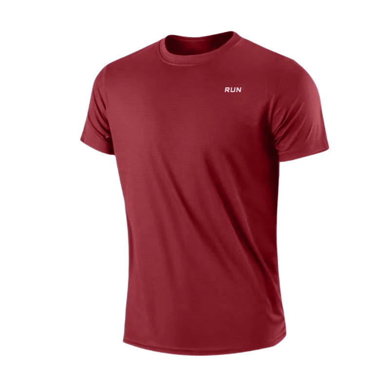 Men's Quick Dry Gym Running T-Shirt – Moisture Wicking Sport Tee, 7 Colors, Sizes M–4XL