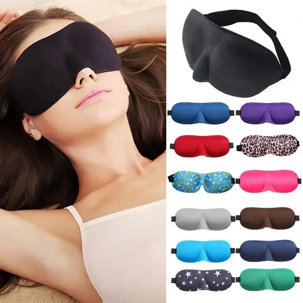 3D Contoured Sleep Eye Mask – Soft, Breathable Blackout Sleeping Mask for Men & Women