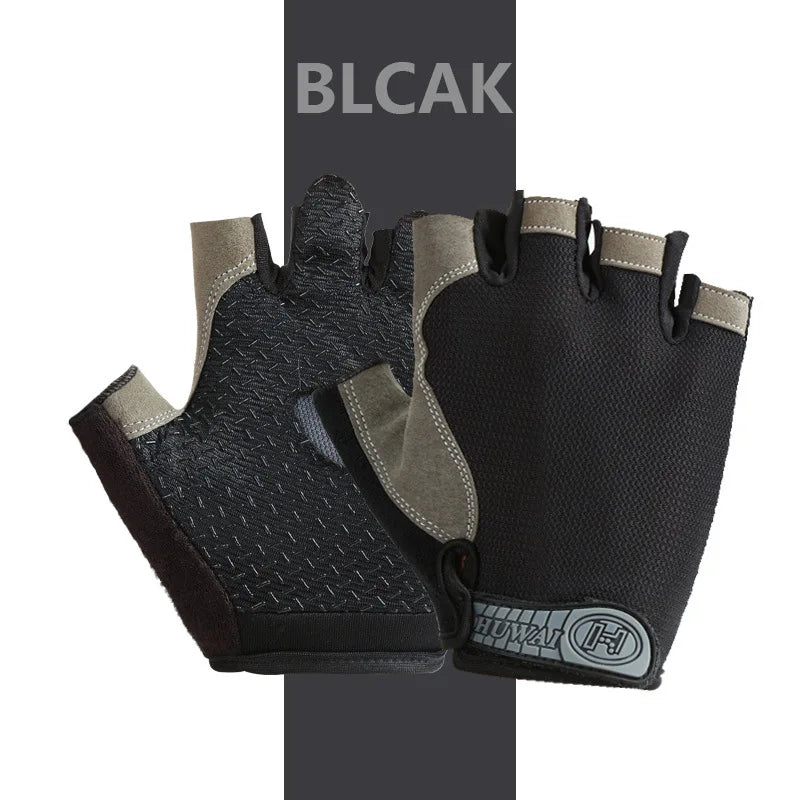 Fingerless Cycling Gloves – Anti-Slip, Breathable Half Finger Gloves for Men & Women