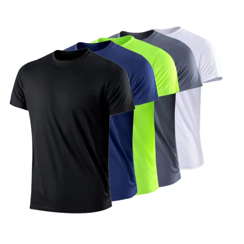 Men's Quick Dry Gym T-Shirt – Moisture Wicking, Lightweight Sport Tee, Sizes M–4XL
