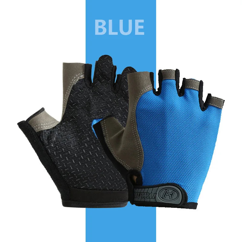Fingerless Cycling Gloves – Anti-Slip, Breathable Half Finger Gloves for Men & Women