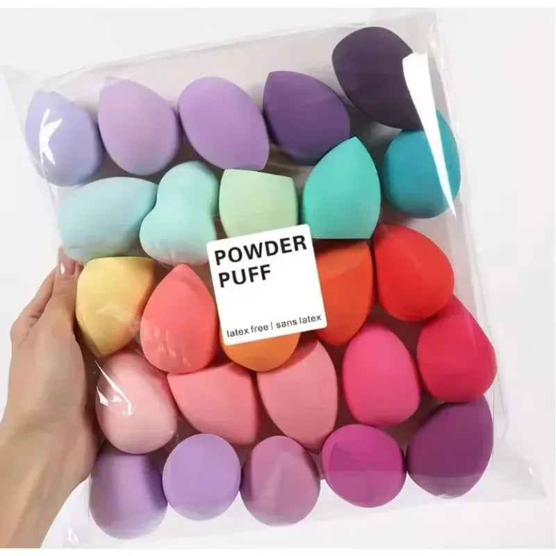 Makeup Sponge Set – Dry & Wet Beauty Blender Egg for Foundation, BB Cream & Powder (4, 7 or 18 Piece)