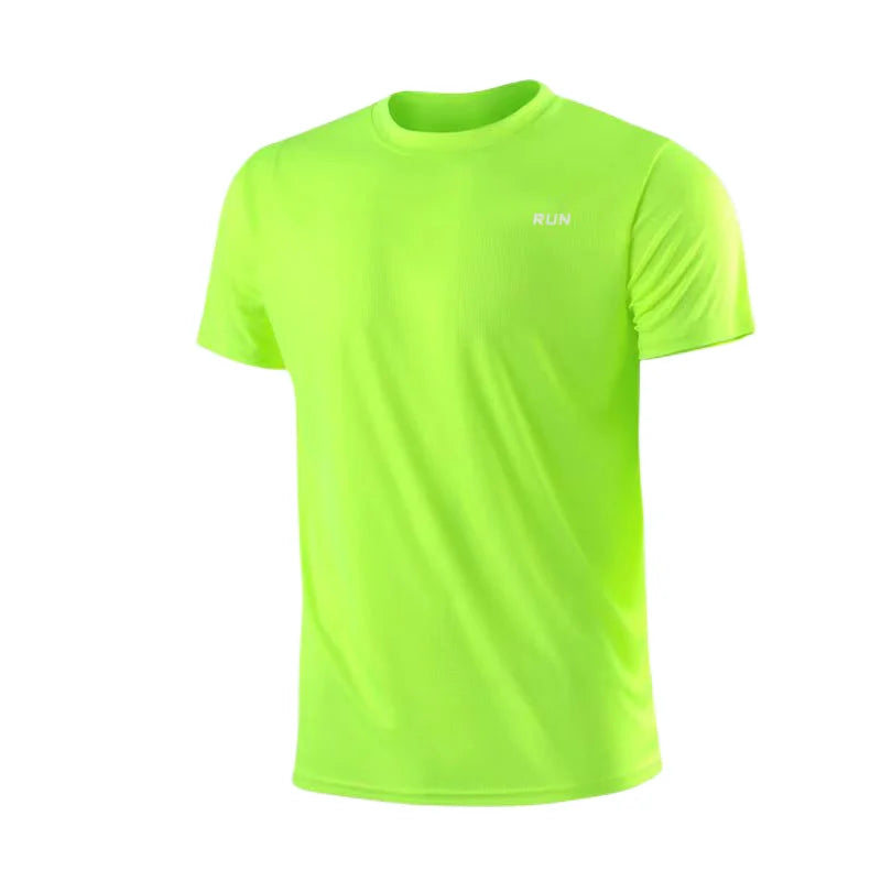 Men's Quick Dry Gym Running T-Shirt – Moisture Wicking Sport Tee, 7 Colors, Sizes M–4XL
