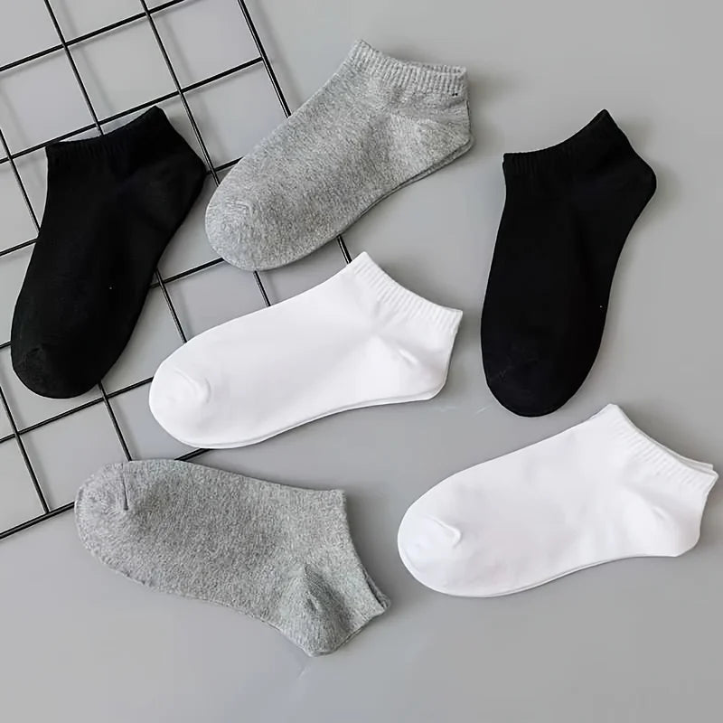 Unisex Low Cut Ankle Socks – Breathable, Anti-Odor Boat Socks for Men & Women (3, 5 or 10 Pack)