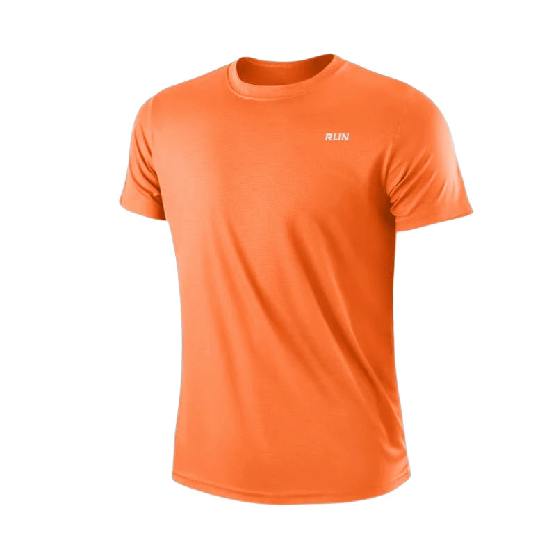 Men's Quick Dry Gym Running T-Shirt – Moisture Wicking Sport Tee, 7 Colors, Sizes M–4XL