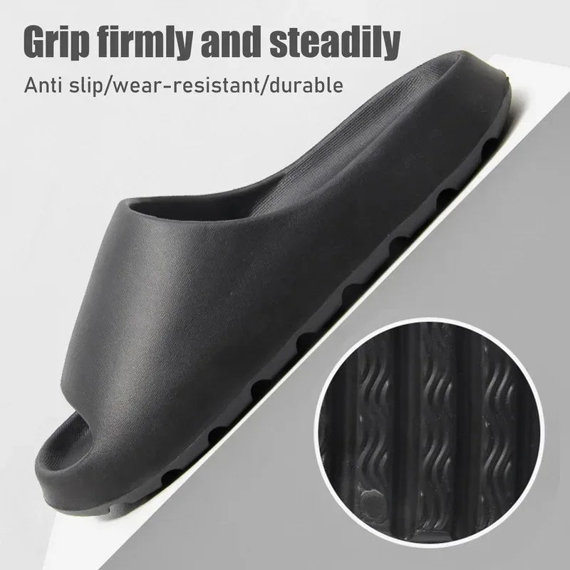 Coconut Cloud Slippers – Thick-Sole EVA Slides for Men & Women, Beach & Casual Wear