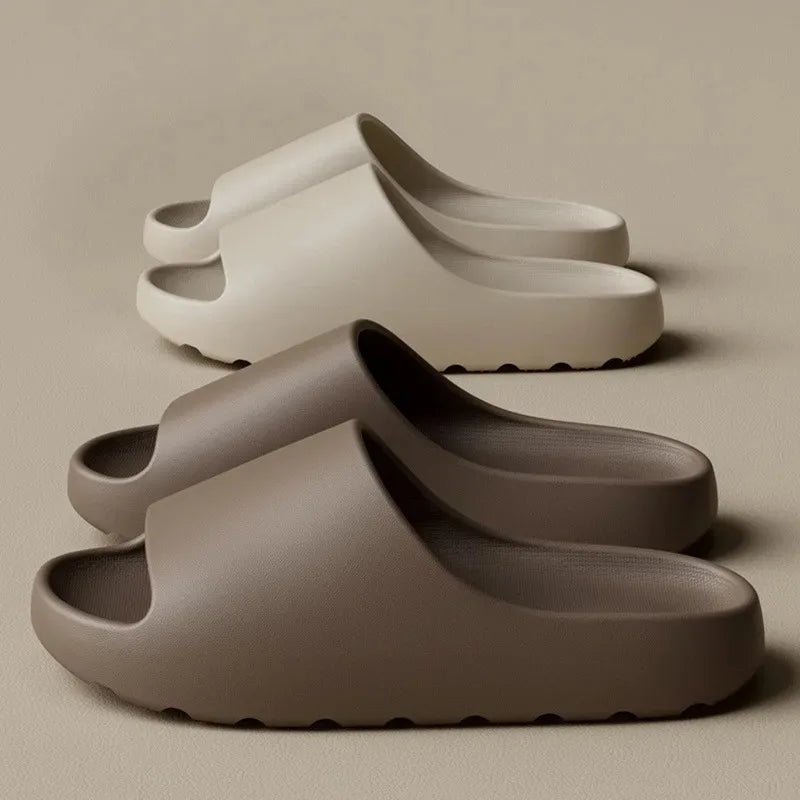 Coconut Cloud Slippers – Thick-Sole EVA Slides for Men & Women, Beach & Casual Wear