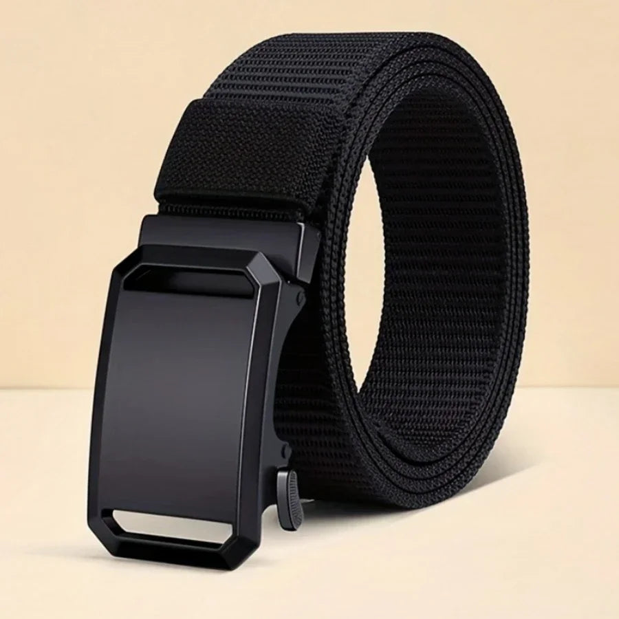 Men's Automatic Buckle Belt – Canvas Tactical Military Outdoor Belt