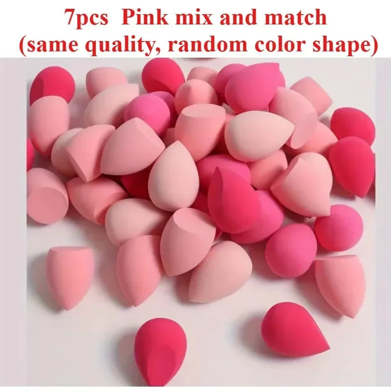 Makeup Sponge Set – Dry & Wet Beauty Blender Egg for Foundation, BB Cream & Powder (4, 7 or 18 Piece)