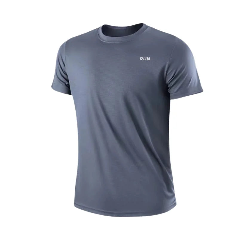 Men's Quick Dry Gym Running T-Shirt – Moisture Wicking Sport Tee, 7 Colors, Sizes M–4XL