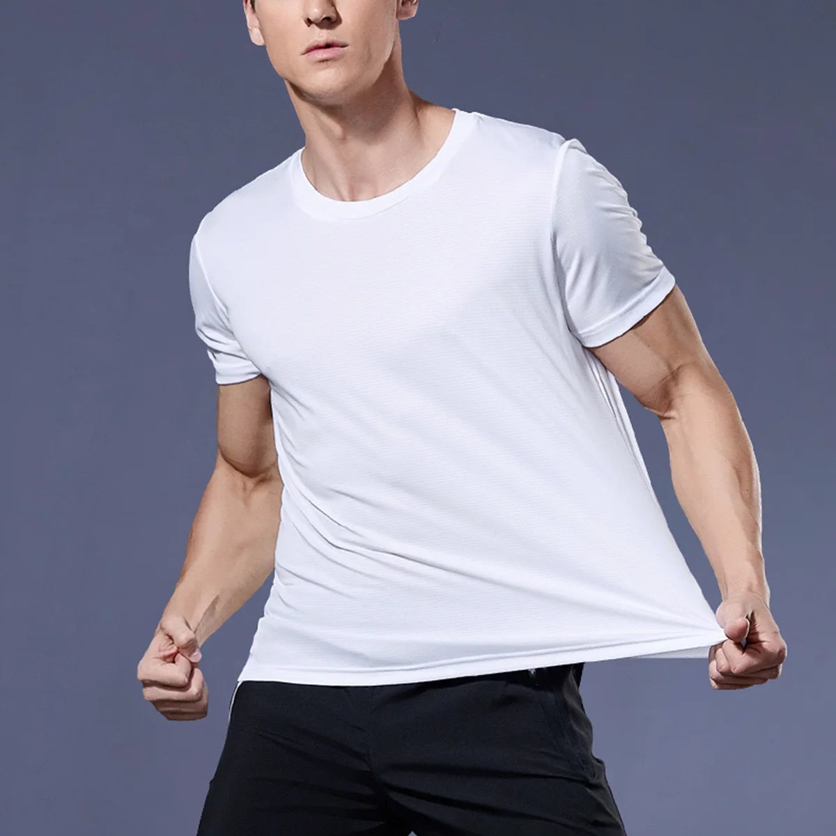 Men's Quick Dry Gym T-Shirt – Moisture Wicking, Lightweight Sport Tee, Sizes M–4XL
