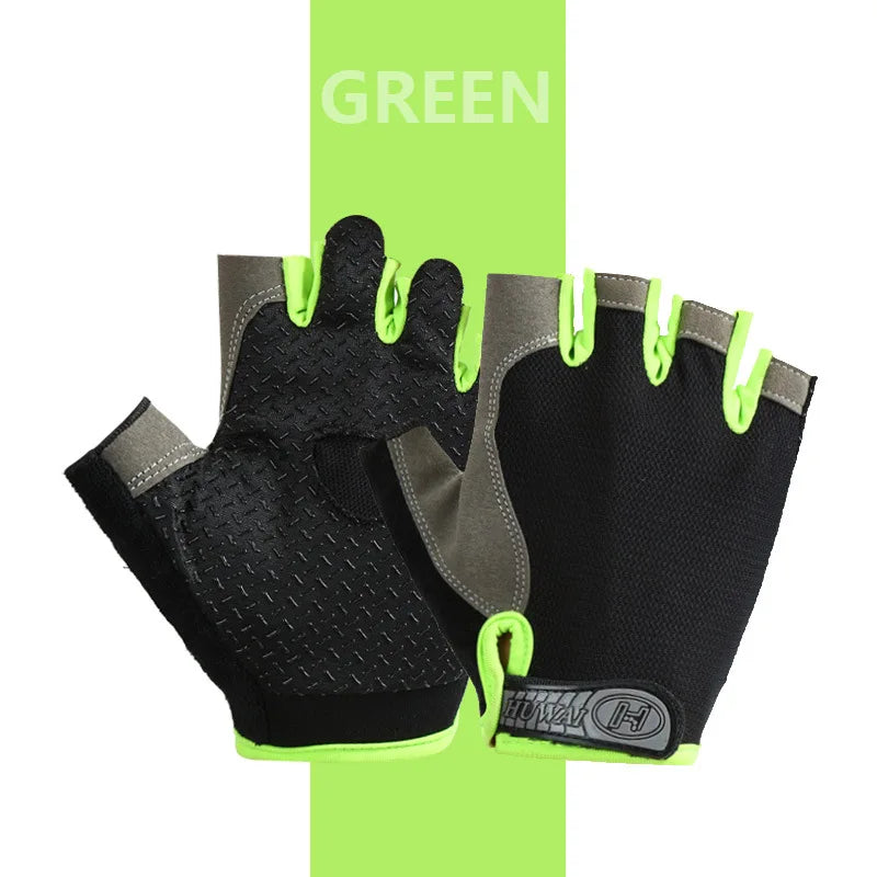 Fingerless Cycling Gloves – Anti-Slip, Breathable Half Finger Gloves for Men & Women