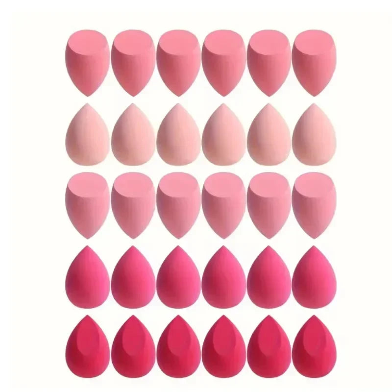 Makeup Sponge Set – Dry & Wet Beauty Blender Egg for Foundation, BB Cream & Powder (4, 7 or 18 Piece)
