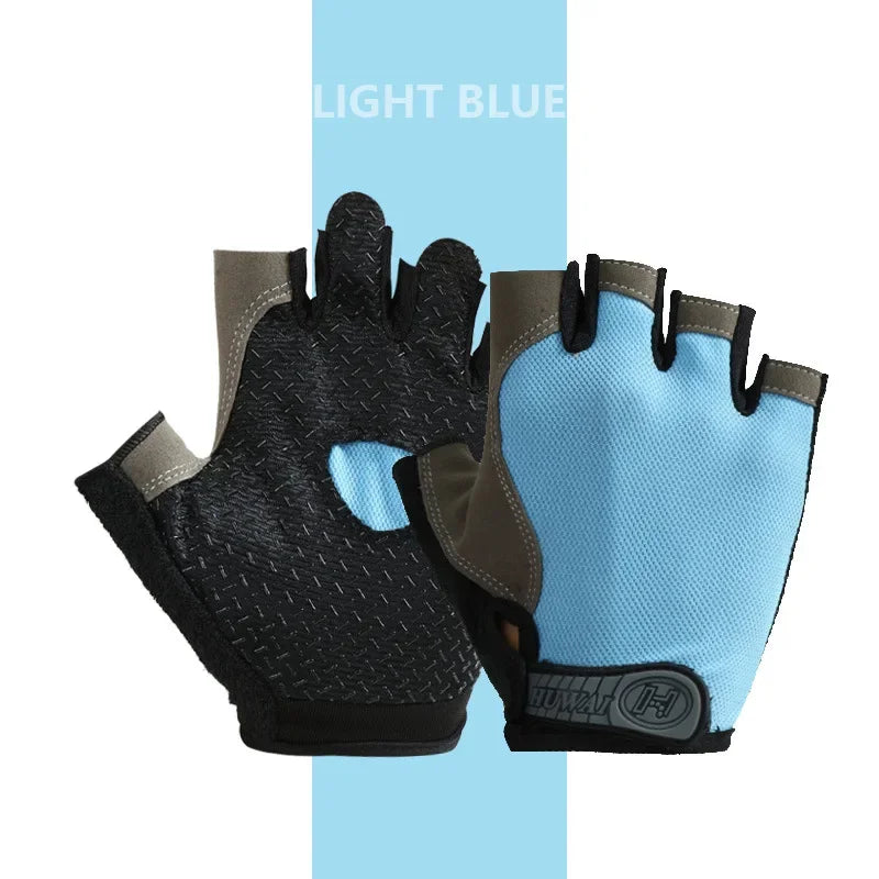 Fingerless Cycling Gloves – Anti-Slip, Breathable Half Finger Gloves for Men & Women