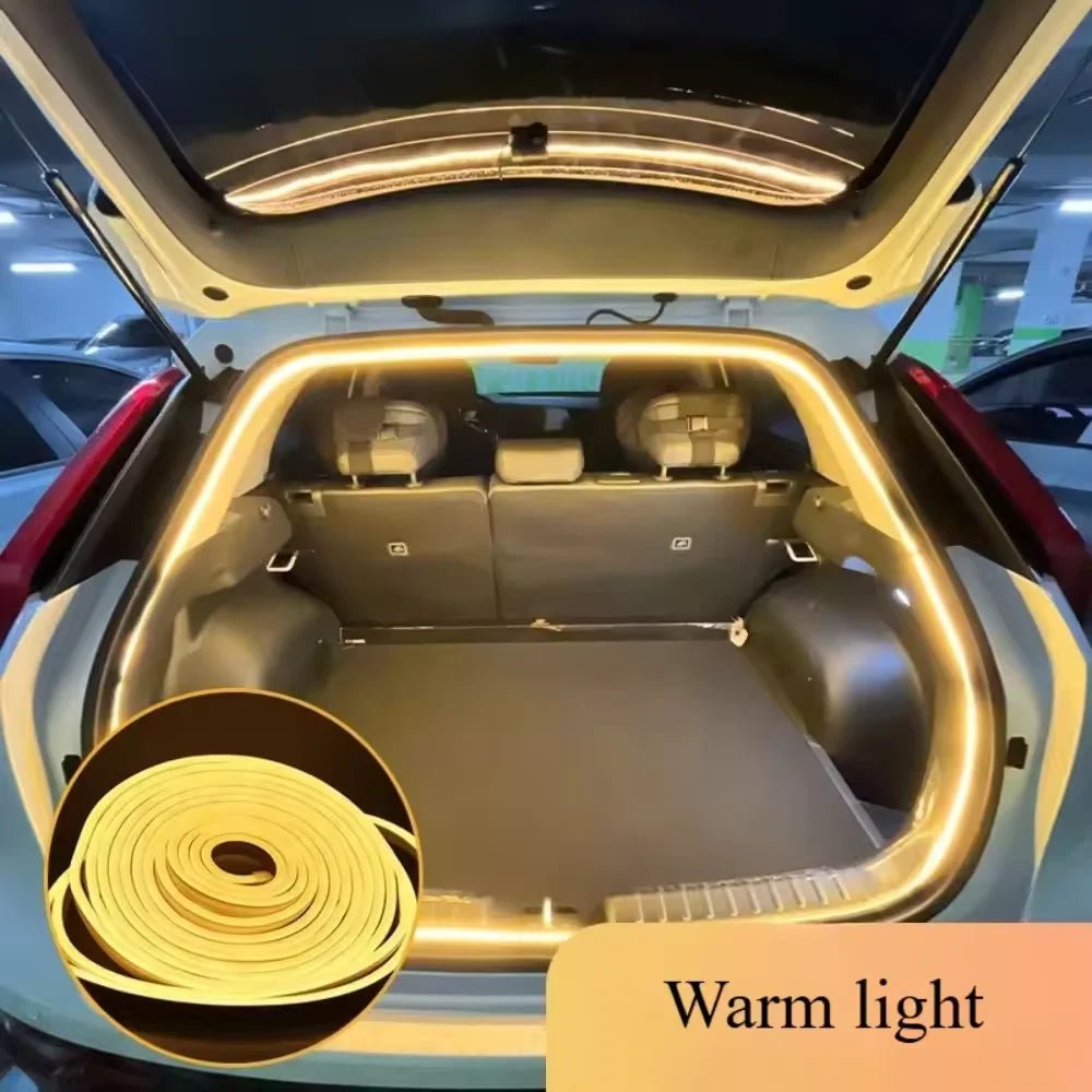 Car Trunk LED Light Strip – Auto-Sensing Ambient Interior Light, No Wiring, 2M or 4M