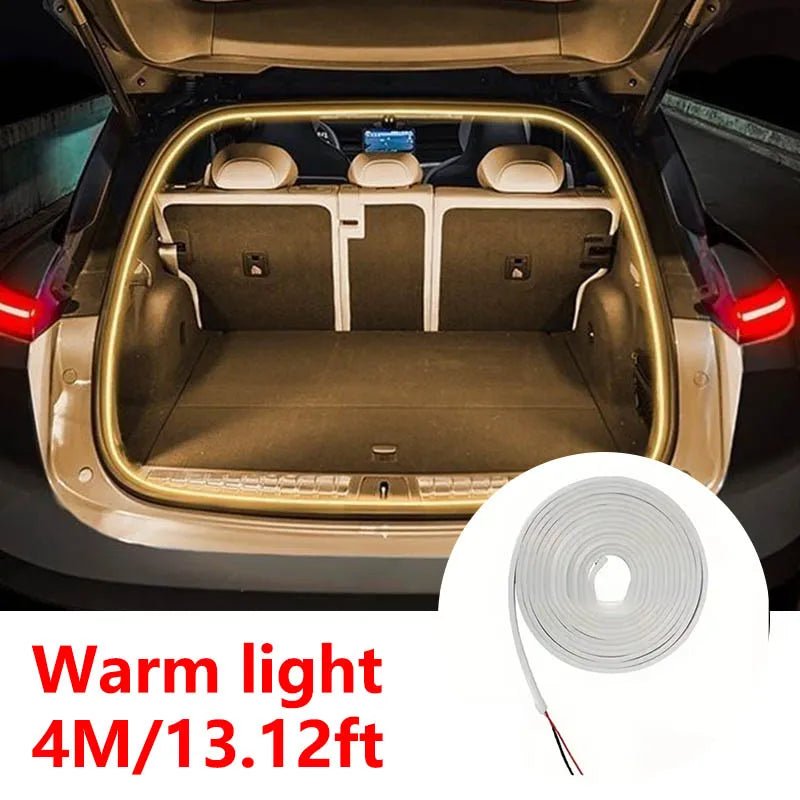 Car Trunk LED Light Strip – Auto-Sensing Ambient Interior Light, No Wiring, 2M or 4M
