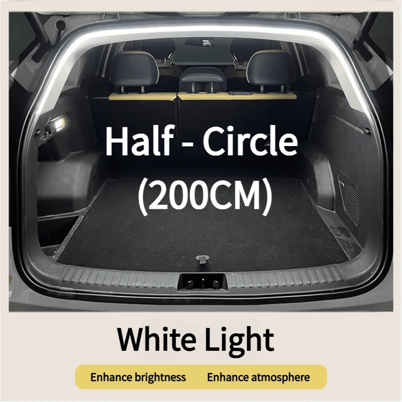 Car Trunk LED Light Strip – Auto-Sensing Ambient Interior Light, No Wiring, 2M or 4M