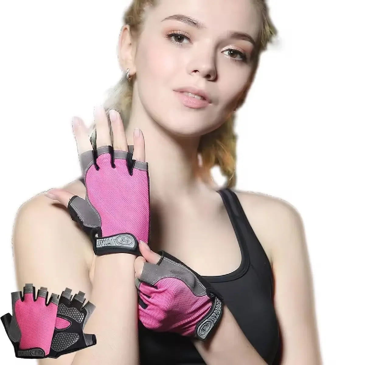 Fingerless Cycling Gloves – Anti-Slip, Breathable Half Finger Gloves for Men & Women