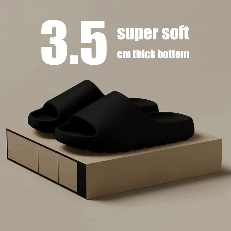 Coconut Cloud Slippers – Thick-Sole EVA Slides for Men & Women, Beach & Casual Wear