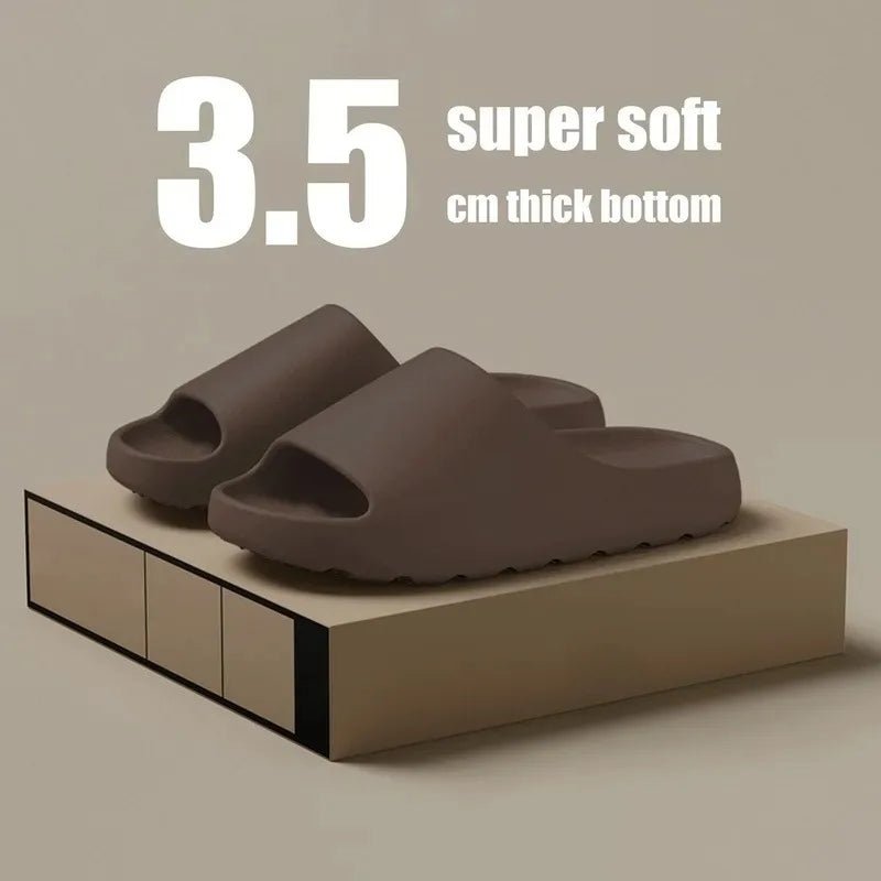 Coconut Cloud Slippers – Thick-Sole EVA Slides for Men & Women, Beach & Casual Wear