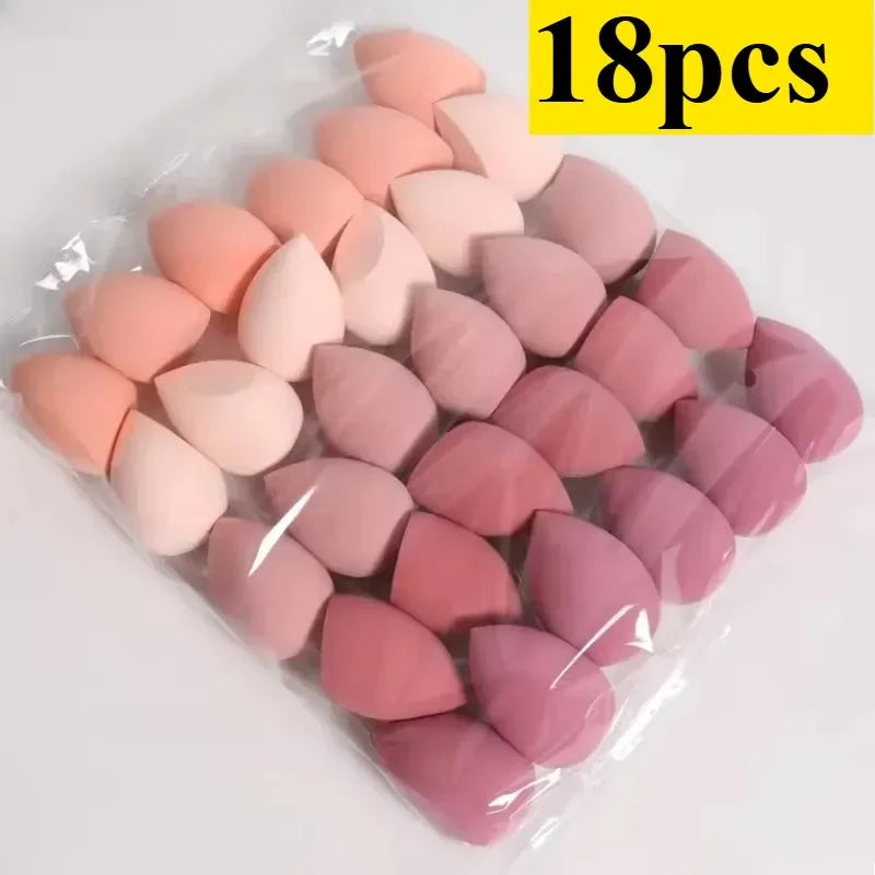 Makeup Sponge Set – Dry & Wet Beauty Blender Egg for Foundation, BB Cream & Powder (4, 7 or 18 Piece)