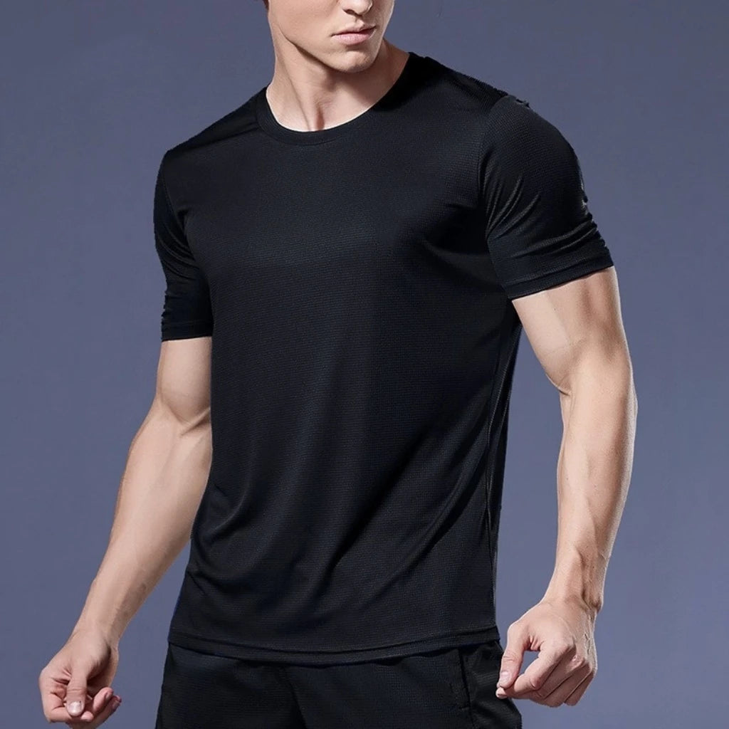 Men's Quick Dry Gym T-Shirt – Moisture Wicking, Lightweight Sport Tee, Sizes M–4XL
