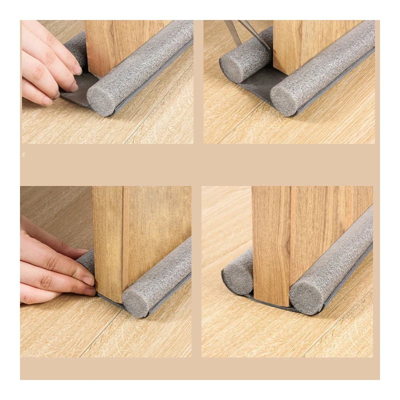 Door Bottom Seal Strip – Flexible Weatherstrip Wind, Dust & Draft Blocker