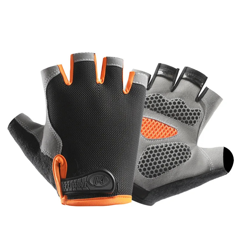 Fingerless Cycling Gloves – Anti-Slip, Breathable Half Finger Gloves for Men & Women