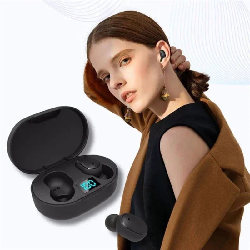 E6S Air Pro Bluetooth Earbuds – Wireless, Noise Cancelling with LED Display & Mic
