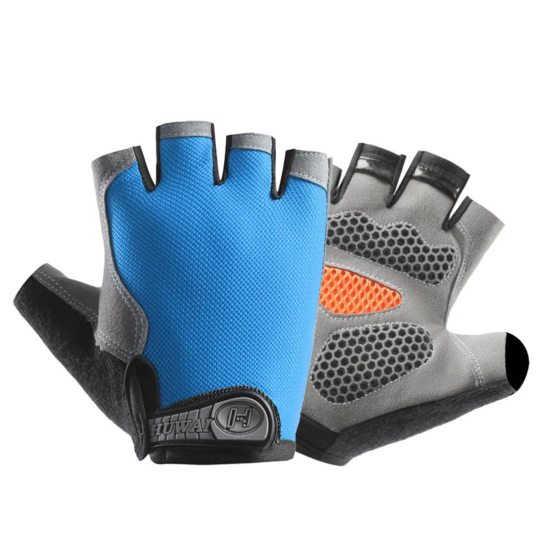 Fingerless Cycling Gloves – Anti-Slip, Breathable Half Finger Gloves for Men & Women