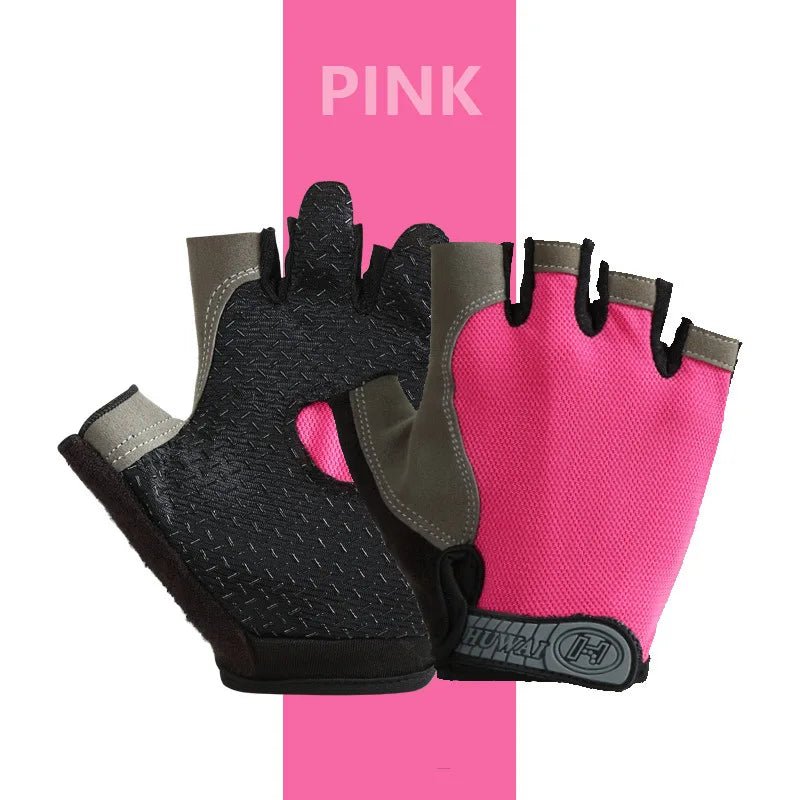 Fingerless Cycling Gloves – Anti-Slip, Breathable Half Finger Gloves for Men & Women