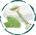 Jade Roller & Gua Sha Gift Box – Facial Massage Beauty Tools Set
