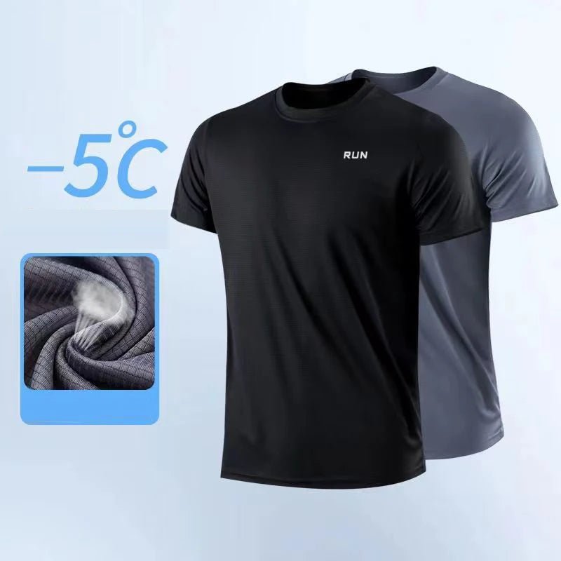 Men's Quick Dry Gym Running T-Shirt – Moisture Wicking Sport Tee, 7 Colors, Sizes M–4XL