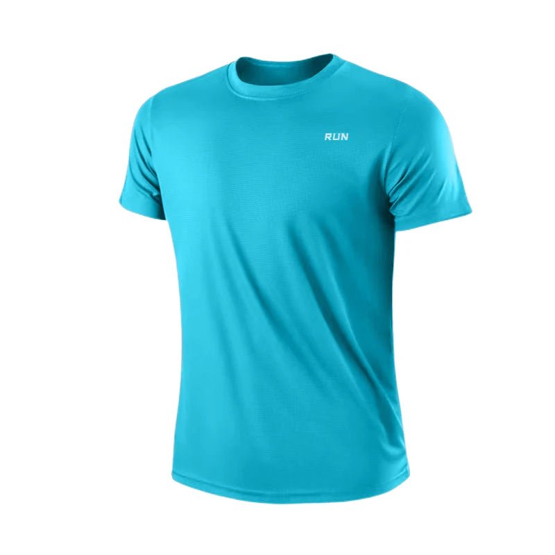 Men's Quick Dry Gym Running T-Shirt – Moisture Wicking Sport Tee, 7 Colors, Sizes M–4XL