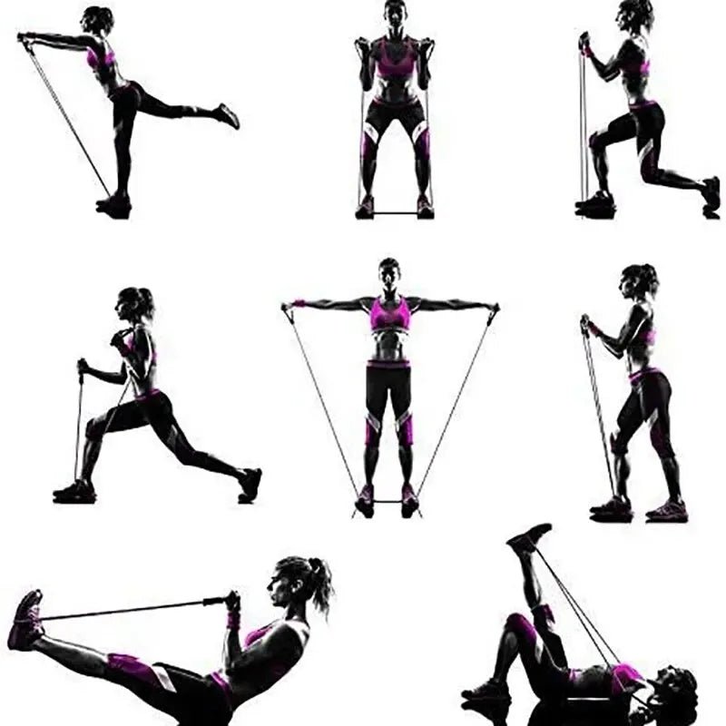 Resistance Bands with Handles – Exercise Workout Bands for Men & Women, 10–30 LB