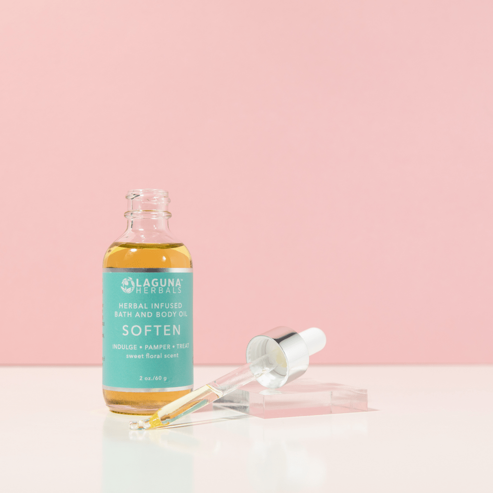 SOFTEN Jasmine Rose Organic Body Oil – 100% Natural, Lightweight & Fast-Absorbing, 2oz