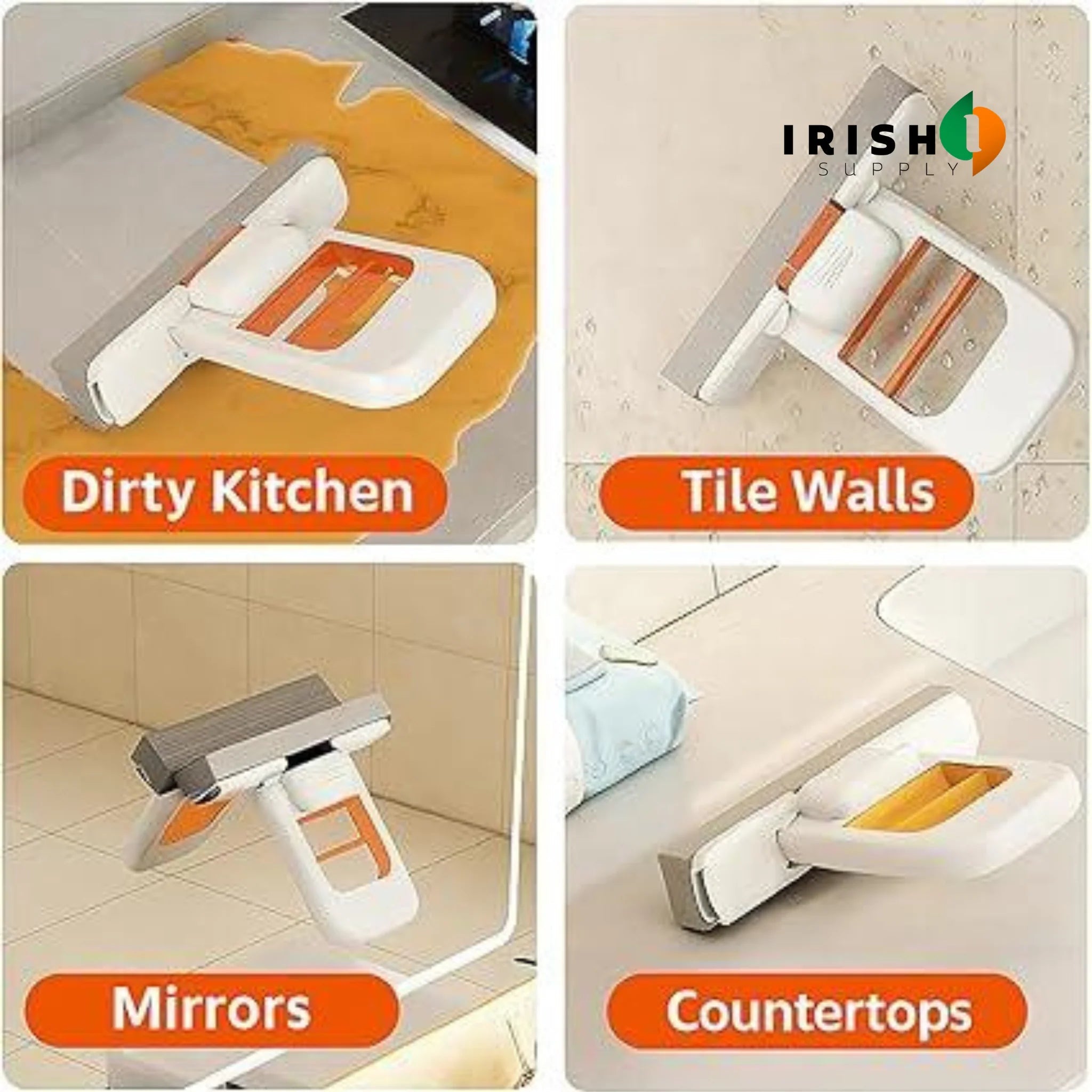 SWIFTWIPE Portable Self-Squeezing Mini Mop