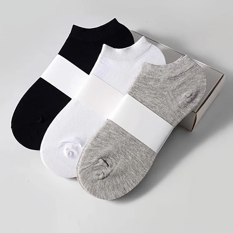 Unisex Low Cut Ankle Socks – Breathable, Anti-Odor Boat Socks for Men & Women (3, 5 or 10 Pack)