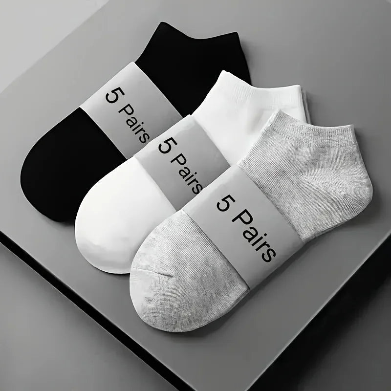 Unisex Low Cut Ankle Socks – Breathable, Anti-Odor Boat Socks for Men & Women (3, 5 or 10 Pack)