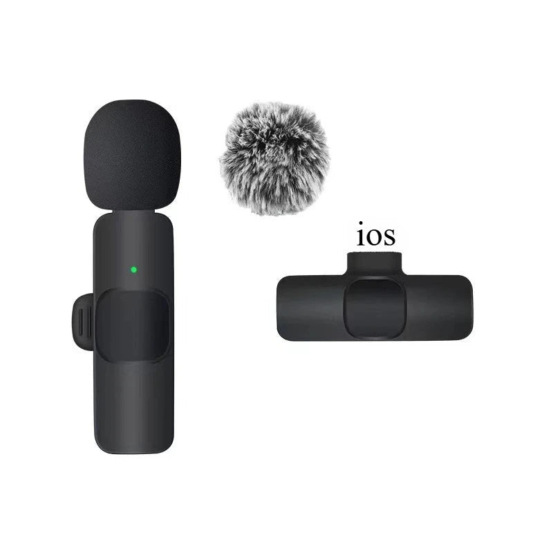 Wireless Lavalier Microphone – USB-C & Lightning, Noise Reduction for iPhone, Android & Live Streaming