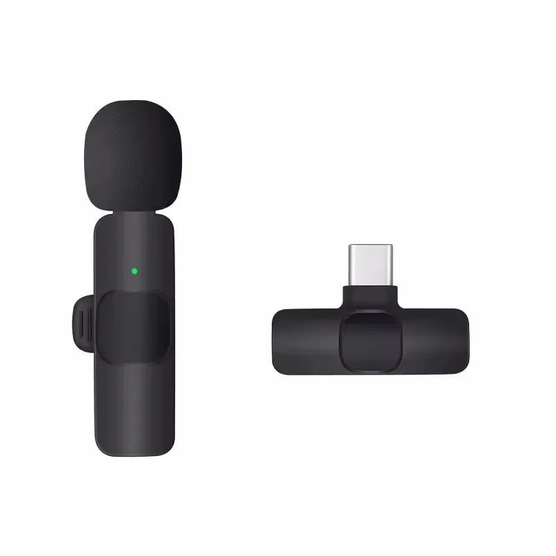 Wireless Lavalier Microphone – USB-C & Lightning, Noise Reduction for iPhone, Android & Live Streaming