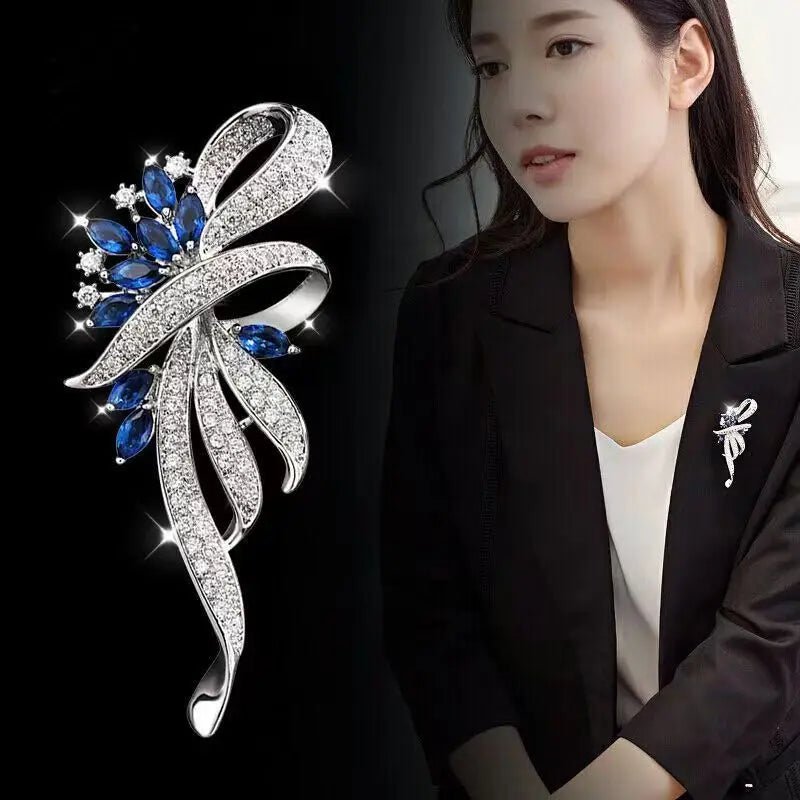 Women's Flower Brooch Pin – Elegant Charm Jewelry for Dates, Parties & Gifts